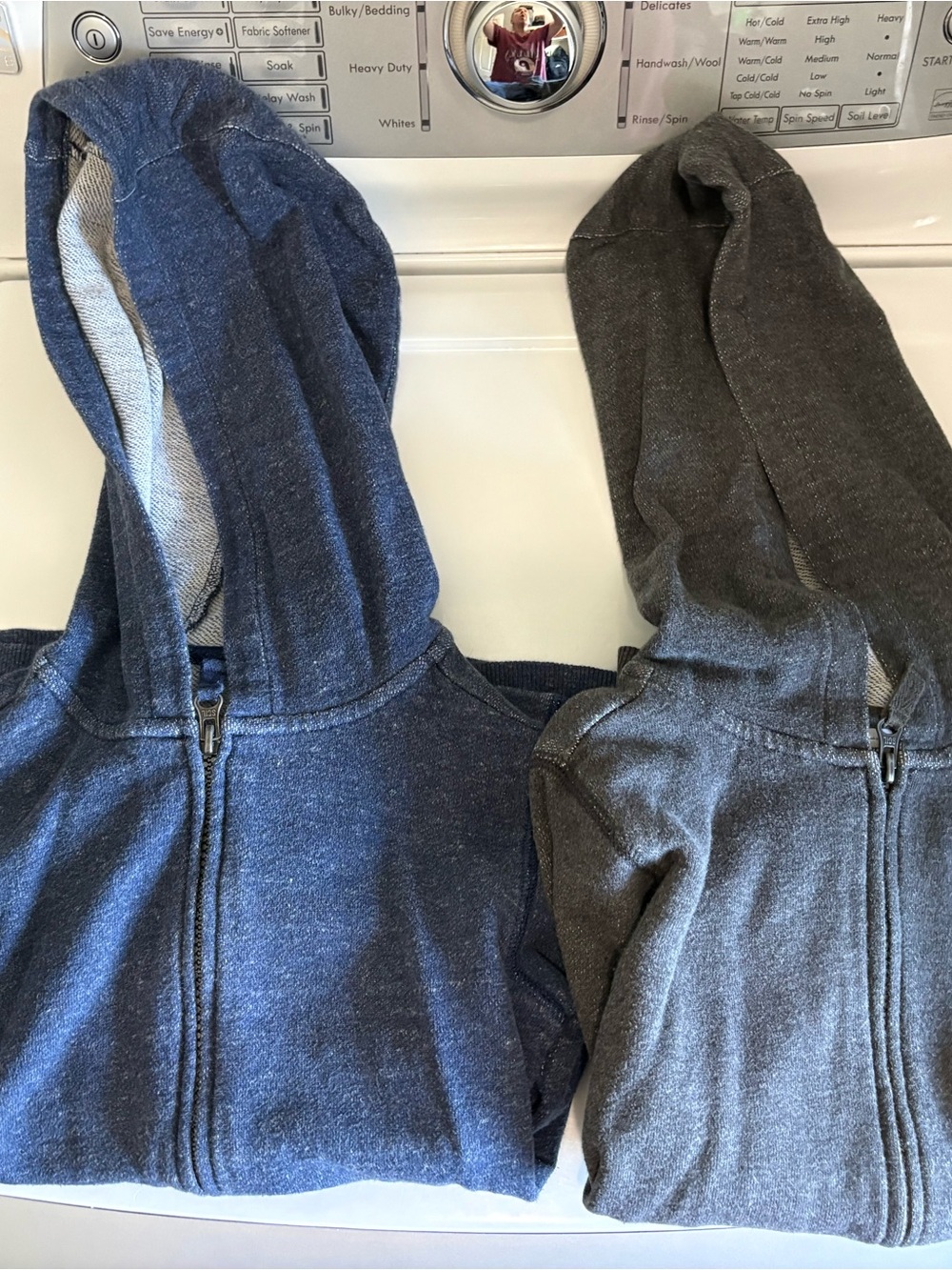 Carter's Kids Zip Hoodies - Navy Blue and Charcoal